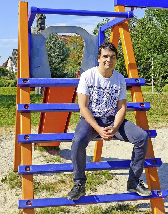 Start-up-Grnder Alexander Feldberger ..., wo er gerne mit seinen Kindern ist.   | Foto:  usk