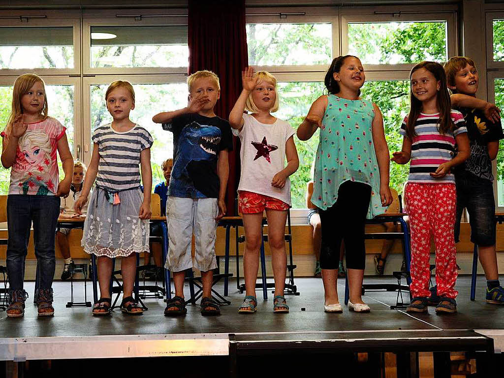 Das Musiksommerfest der JMS Sdlicher Breisgau fand 2018 in Kooperation mit der Thaddus-Rinderle-Schule in Staufen statt. In der Aula der Schule zeigten die jungen Musiker ihr Knnen. Die Jugendkapelle spielte spter noch im Hof.