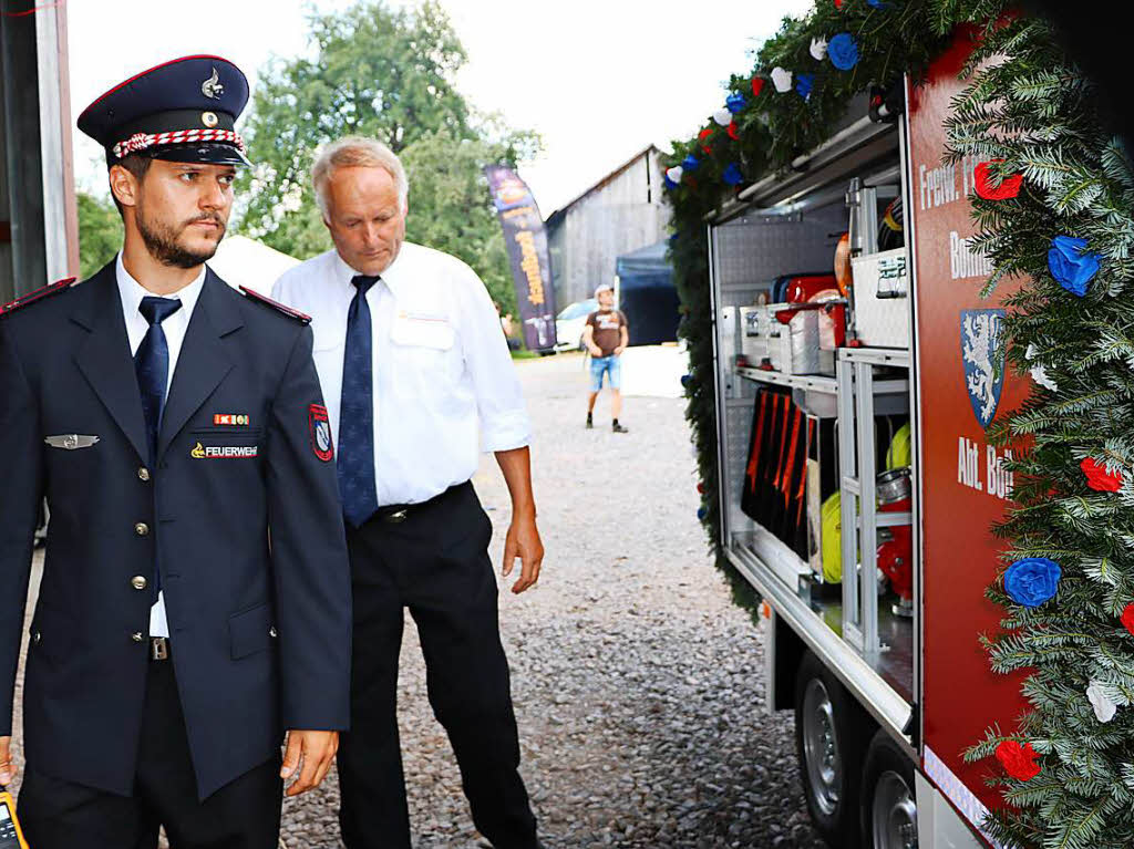 Der neue Anhnger hat eine erstaunliche Ladekapazitt. Mageblich um die Fahrzeugbestellung kmmerte sich Vizekommandant Philipp Baumgrtner, der das Fahrzeug am Donnerstag auch abholte