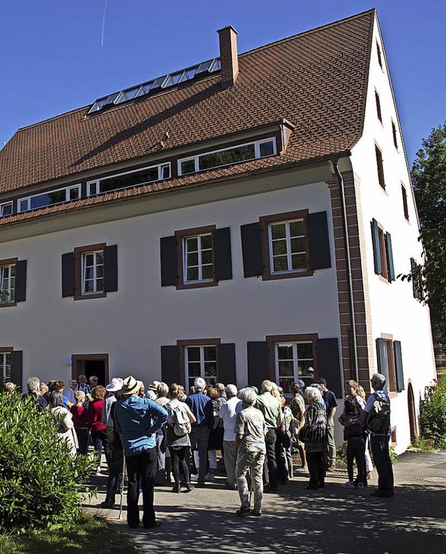 Am Tag der Architektur besuchten Archi...hier die Gabelmann-Mhle in Mllheim.   | Foto: Volker Mnch