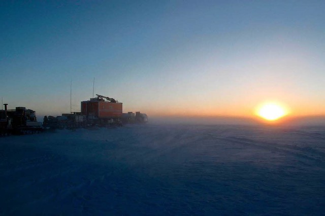 Der klteste Ort der Erde, die Antarkt...her haben einen neuen Rekord gemessen.  | Foto: dpa