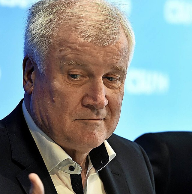 Horst Seehofer am Sonntag im CSU-Vorstand  | Foto: afp