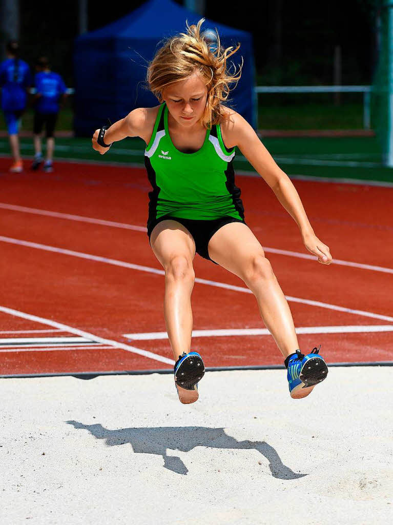 Wettkampfatmosphre herrschte im Bonndorfer Waldstadion bei den Leichtathletik-Wettkmpfen. Dabei kam aber auch der Spa nicht zu kurz, vor allem bei den Kindern.