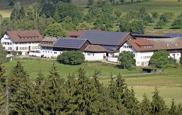 Der Breitwiesenhof bei hlingen bietet... die Arbeit des Demeter-Betriebs vor.   | Foto: Werner Steinhart