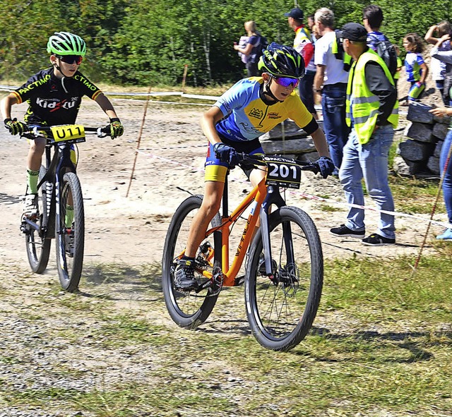 Beim Mountainbike-Kidscup ist Fahrknnen gefragt.    | Foto: junkel