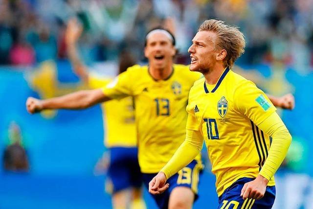 Schweden besiegt die Schweiz mit 1:0 und steht im Viertelfinale