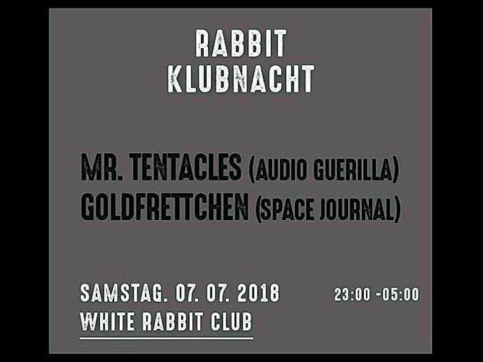 Nochmal Hase: Bei der White Rabbit Klu...s Mr. Tentacles und Goldfrettchen auf.  | Foto: Promo