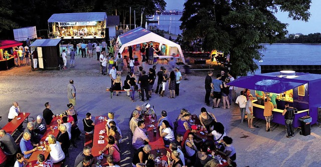 Das Festivalgelnde am Yachthafen verspricht stimmungsvolle Sommernchte.   | Foto: Trimpin