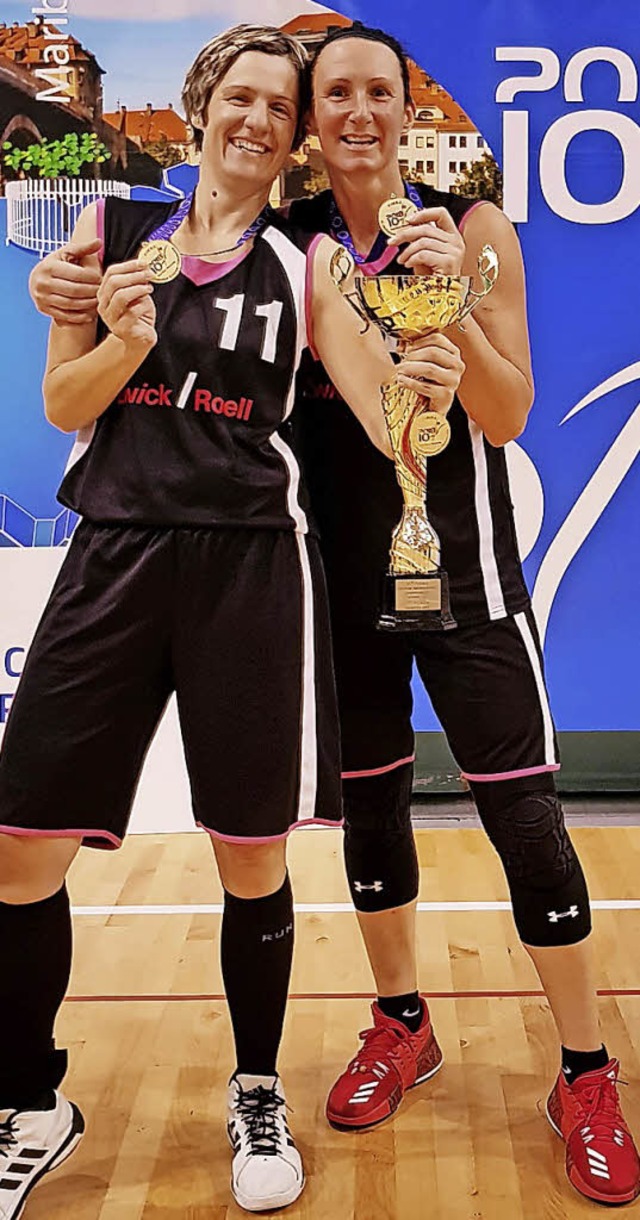 Gold-Frauen: Ozana Klein (links) und Mirna Paunovic   | Foto: ZBV