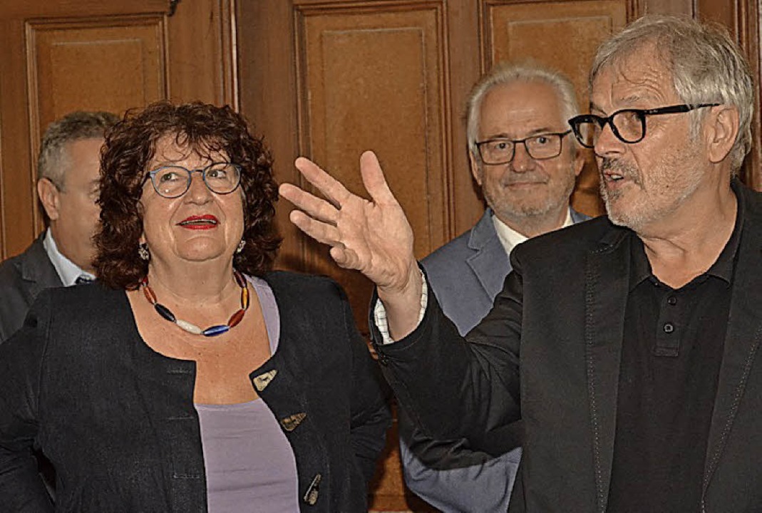 Brbl Mielich mit Hans-Jrg Jenne.  | Foto: Benedikt Sommer