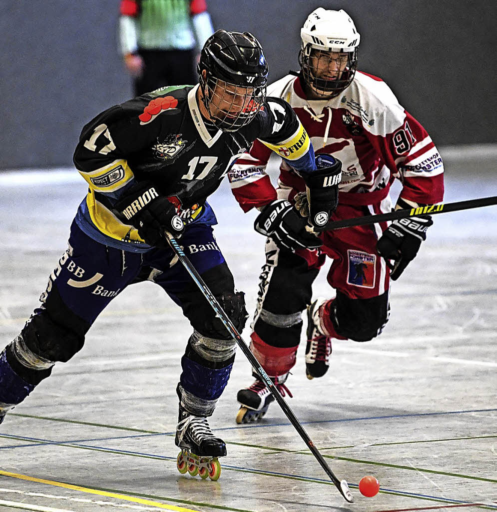 Hockeyteams im Einsatz InlineSkaterhockey Badische Zeitung