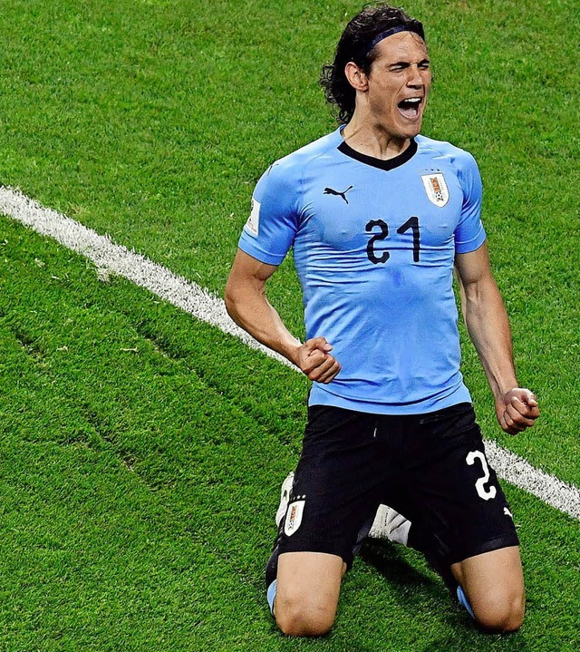 Ob der Uruguayer Edison Cavani (links)...n will fr Frankreich erneut glnzen.   | Foto: AFP