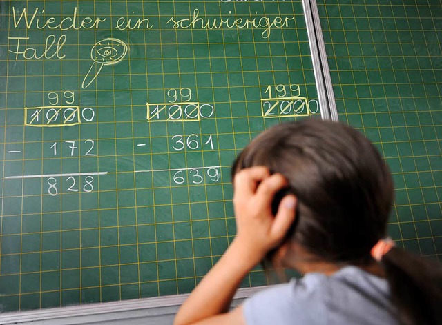 Mathe fllt auch dem Kind in unserem Kurzfilm der Woche schwer  | Foto: Verwendung weltweit, usage worldwide