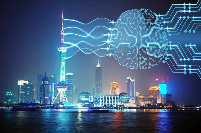 China will bald weltweit fhrend sein ... Entwicklung knstlicher Intelligenz.   | Foto: adobe / dpa