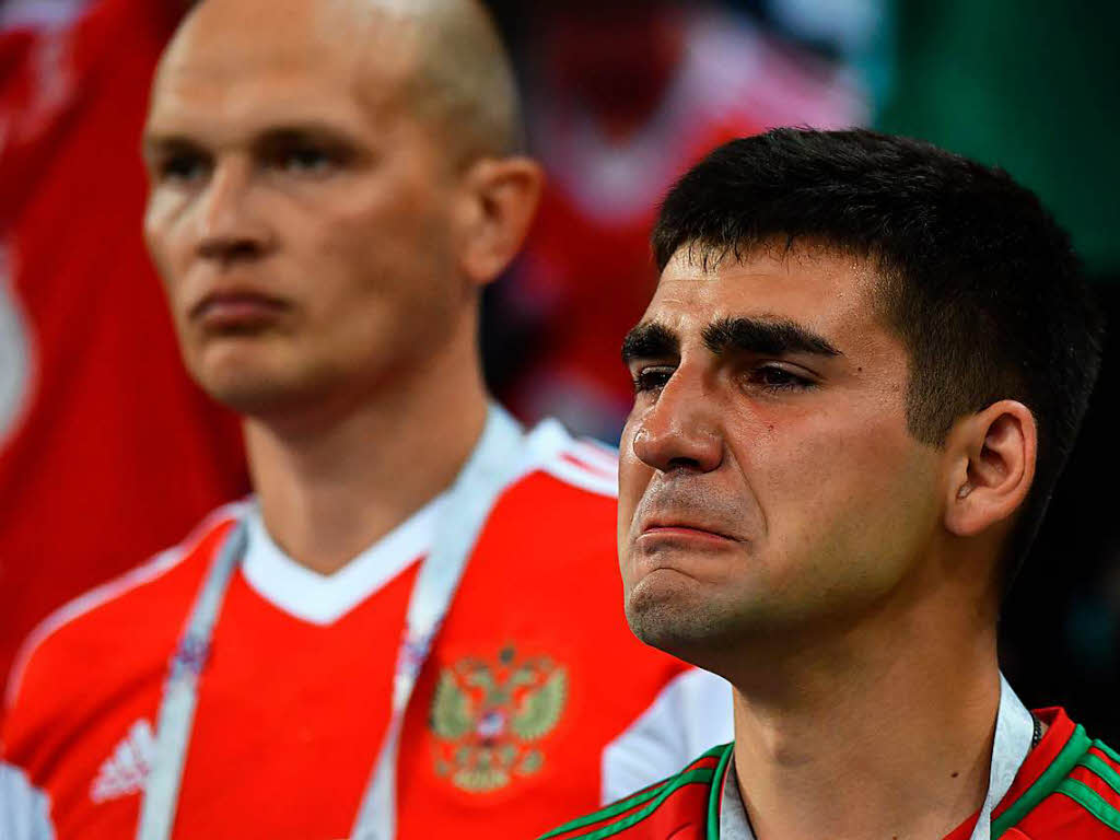 Trauer in Russland nach dem WM-Aus gegen Kroatien.