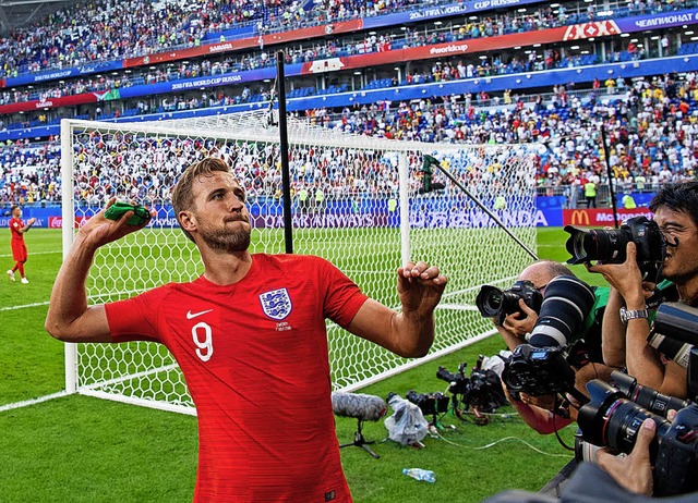 Fhrt sich nicht auf wie der groe Star: Englands Kapitn Kane  | Foto: dpa