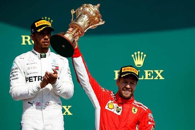 Sebastian Vettel gewinnt in Silverstone vor Lokalmatador Lewis Hamilton