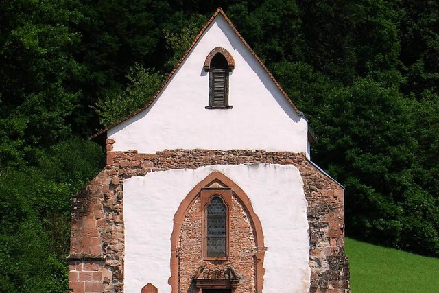 Geheimnisvolle Zeichen an der Auenmau...r Kapelle gibt Historikern Rtsel auf.  | Foto: Sylvia-Karina  Jahn