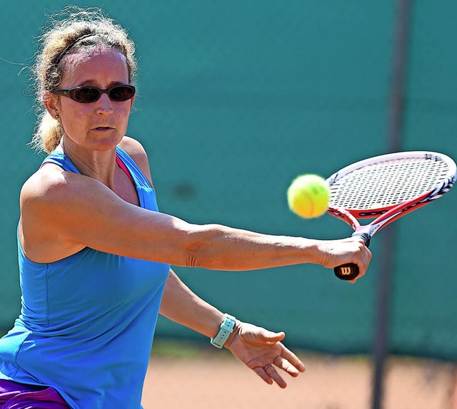 Verhalten in bestimmten Spielsituationen simuliert: Sabine Fritsch   | Foto: Achim Keller