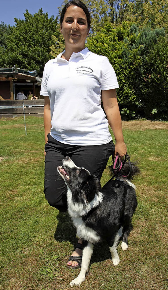 Katharina Haas vom Hundesportzentrum  ... Collie July vom Aacher Schauinsland.   | Foto: Dagmar Barber
