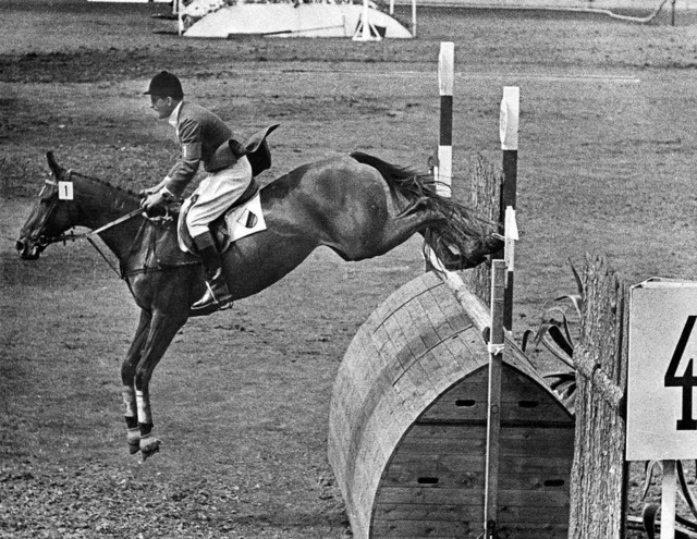 Springreiter Hans Gnter Winkler auf s...d der Olympischen Spiele in Stockholm.  | Foto: dpa