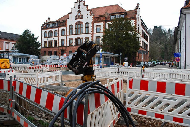 Baustelle Karl-Friedrich-Strae: Das Ende der Arbeiten ist in Sicht.  | Foto: Sylvia-Karina Jahn