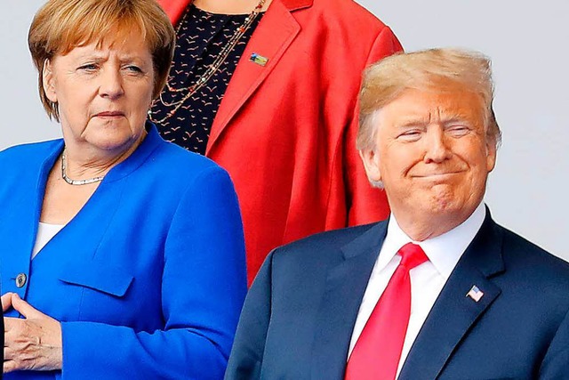 Merkel und Trump im offenen Konflikt  | Foto: AFP
