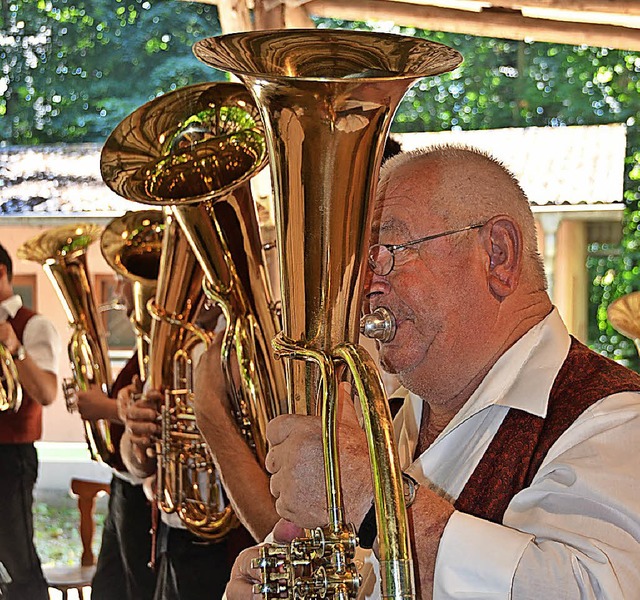 Blasmusik satt gibt&#8217;s ab Freitag beim Waldfest des Musikvereins Sasbach.   | Foto: Archivfoto: Roland Vitt