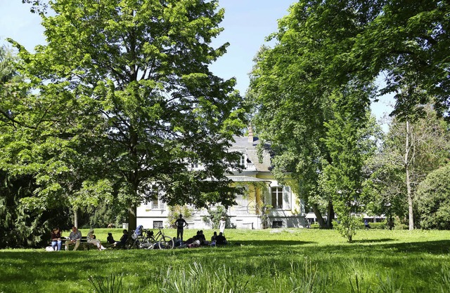 Die Villa Aichele gehrt zum Sanierung... Villa auch eine Belebung des Parks.    | Foto: Peter Gerigk