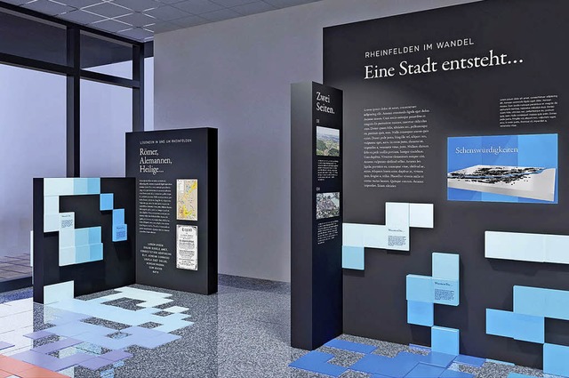 Im Schauraum wird Rheinfeldens Stadtgeschichte  auch digital prsentiert.   | Foto: Modell zwo/elf Bro fr Gestaltung