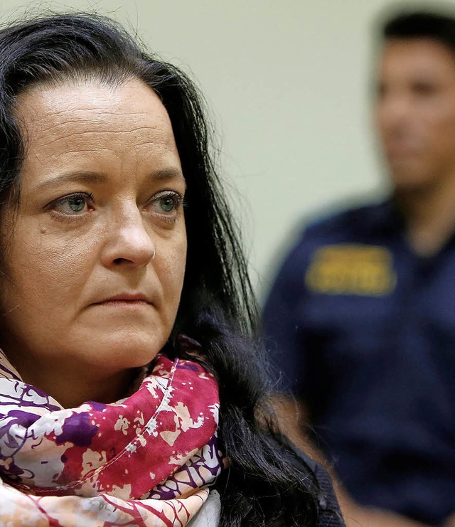 Beate Zschpe am Tag der Urteilsverkndung vor Gericht  | Foto: AFP