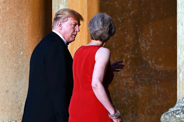 Donald Trump und Theresa May  | Foto: dpa