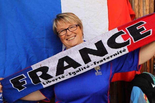 Ein Endspiel, zwei Fans aus Frankreich und Kroatien