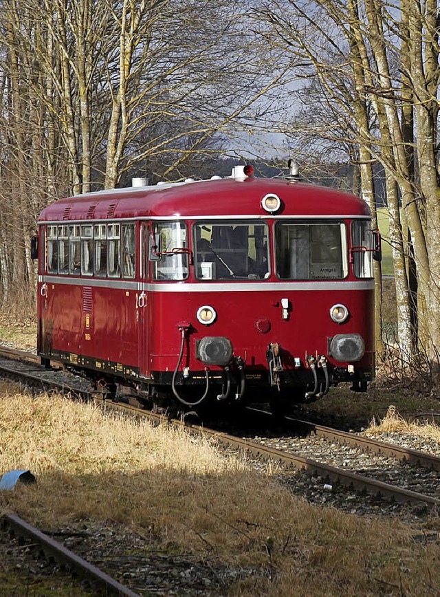 Pflichttermin fr Eisenbahn-Nostalgike...chienenbus von Waldshut nach  Weizen.   | Foto: Bro MDL Hartmann