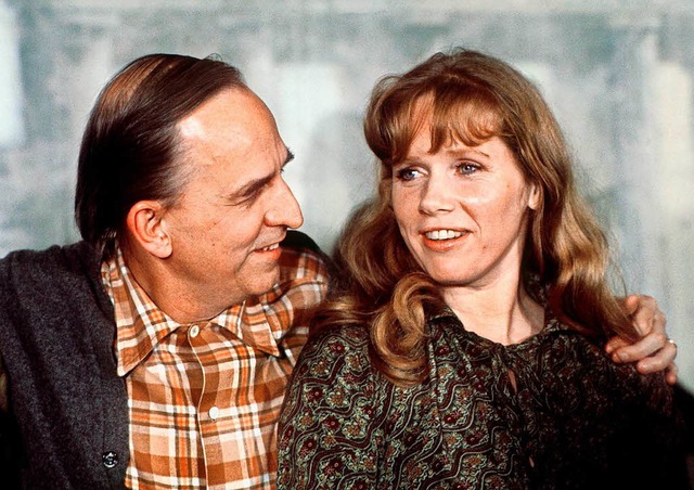 1976: Ingmar Bergman und die Schauspielerin Liv Ullmann  | Foto: dpa