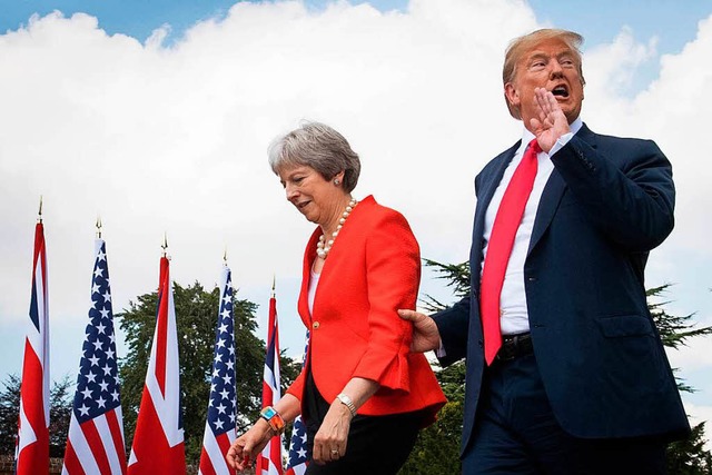 Donald Trump und Theresa May  | Foto: dpa