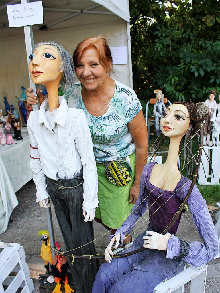 Lebenspralle Figuren und Puppen aus Stoff macht Eva Lbold
