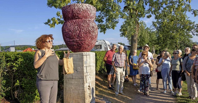 Kerstin Simon, neue Leiterin des stdt...8222;Gefss&#8220; von Josef Briechle.  | Foto:  Peter Rosa