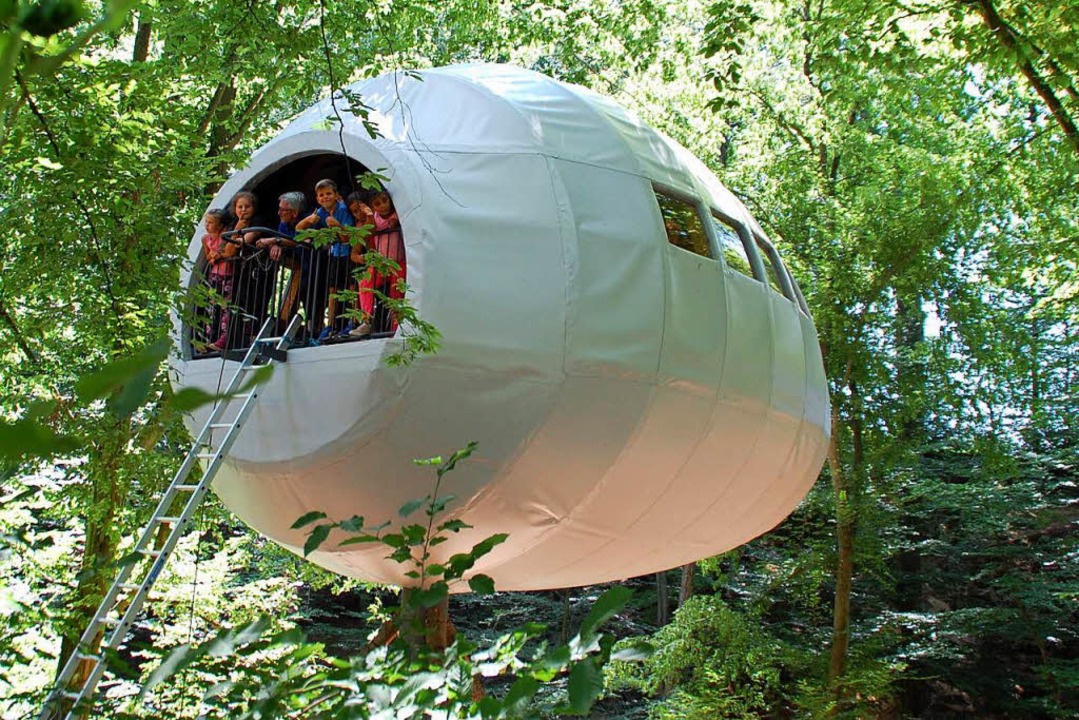 Tolle Sache: das neue Baumhaus beim Landschulheim Kfersberg  | Foto: puppe