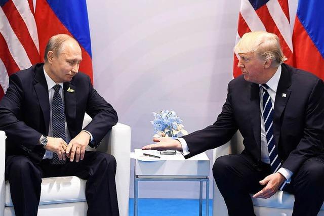 Trump und Putin: Freundliche Gesten, wenig Inhalt