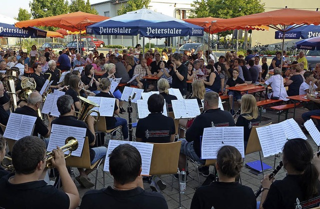 Der Musikverein Oberhausen bei seinem Auftritt   | Foto: Jrg Schimanski