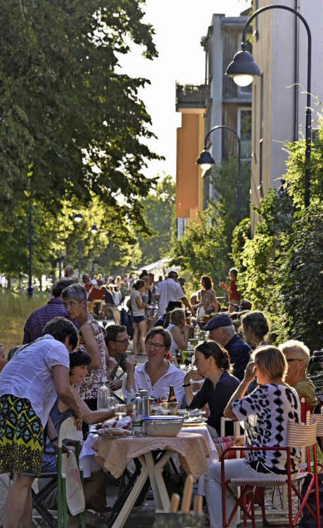 Als die letzten Strahlen der Abendsonn...mach- und Mitbring-Konzept umgesetzt.   | Foto: Michael Bamberger