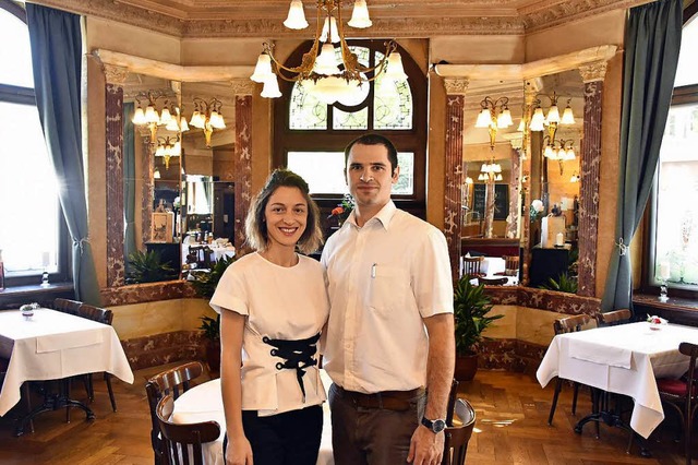 Taia Arabuli und Irakli Dvali sind die neuen Betreiber des Hotel Schiller.  | Foto: Michael Bamberger