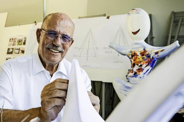 Peter Jordt war viele Jahre für sein Unternehmen kreativ, jetzt gestaltet er Skulpturen