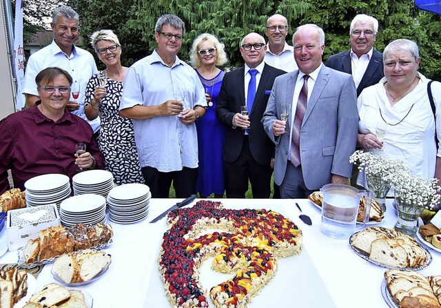 Den  Geburtstag feierten (von links)  ...Hermann Burger und  und Annette Korn.   | Foto: Heidi Fssel