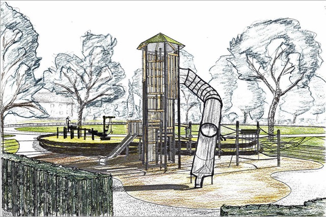 So soll der Kinderspielplatz im Rosenfelspark einmal aussehen.  | Foto: Senger Landschaftsarchitekten