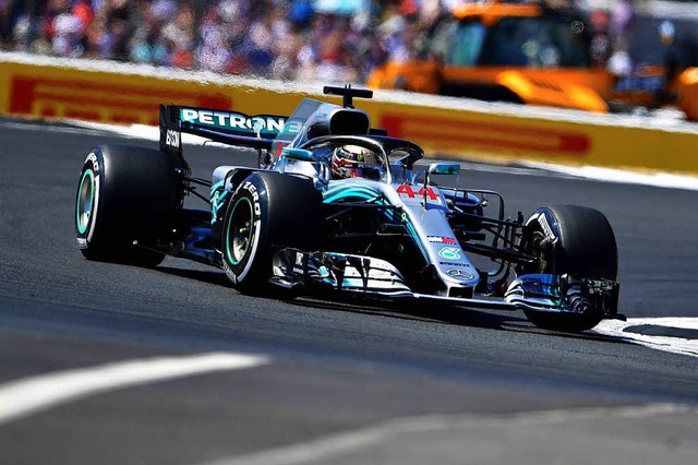 Lewis Hamilton beim Qualifying in Silverstone  | Foto: AFP