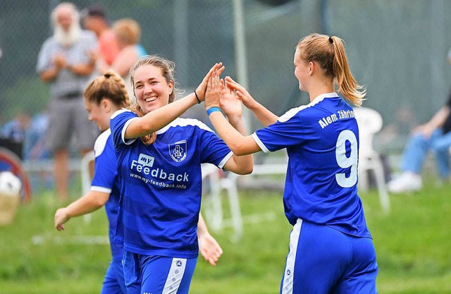 Viel Grund zum Jubel hatten die Zhrin...n der vergangenen Verbandsliga-Saison.  | Foto: Achim Keller