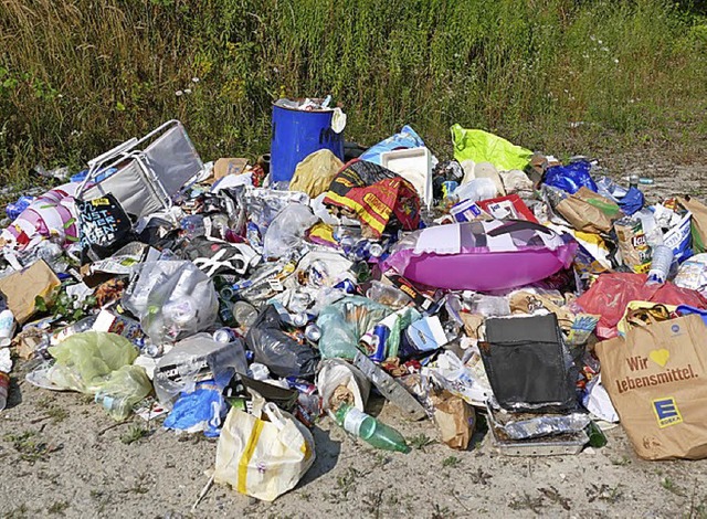 Illegale Mllentsorgung ist nicht nur am Zienkener Baggersee ein Problem.  | Foto: Susanne Ehmann