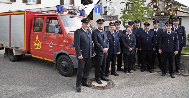 In Eigenregie hat die Feuerwehr Pfaffe...s Fahrzeug angeschafft und renoviert.   | Foto: Georg Ganter